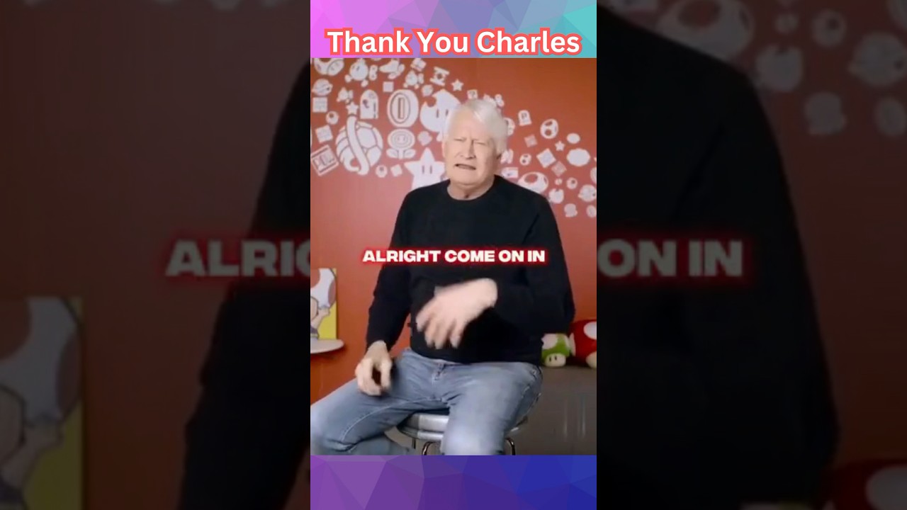 Thank you Charles Martinet for Everything #mario #charlemartinet #shorts Credit to: @toadeditsthings