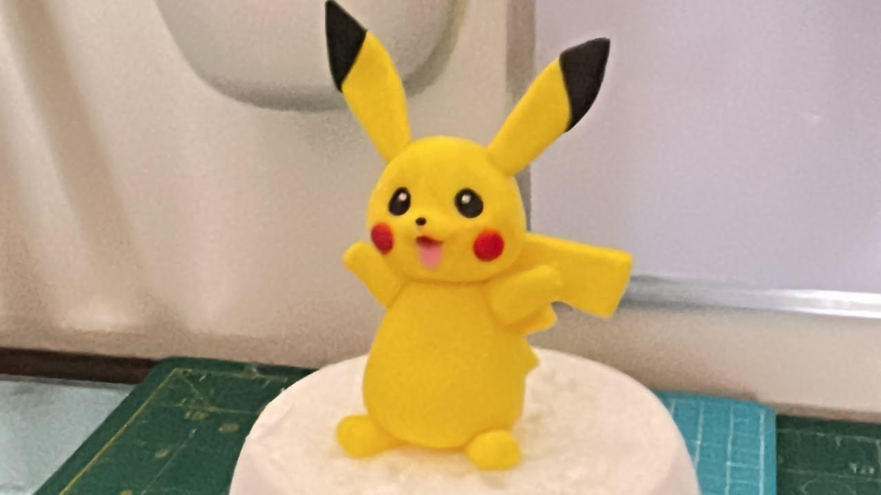 Pikachu Fondant Topper | How to make a Pikachu Fondant | Easy Fondant Tutorial