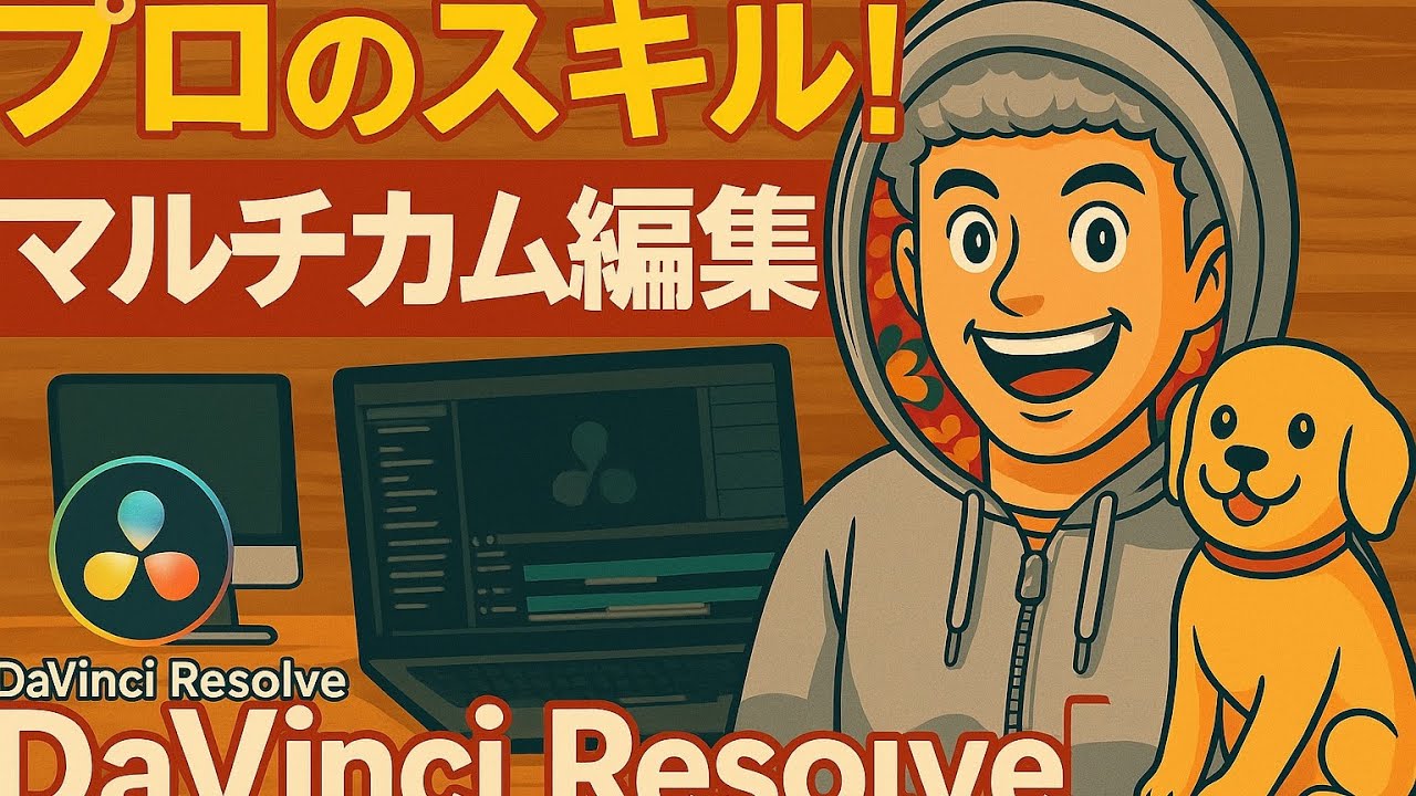【無料でOK】DaVinci Resolveでマルチカム編集！初心者でもできる完全ガイド！