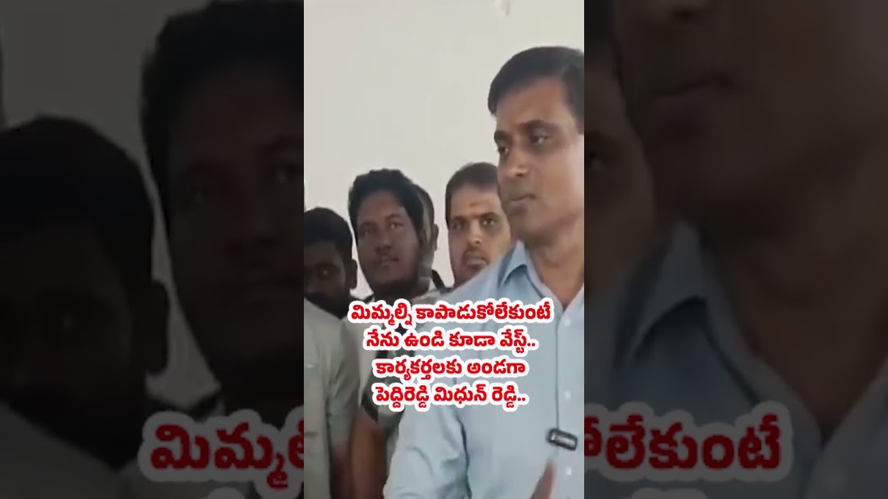 MP Midhun Reddy Latest Video | #appolitics #punganur #aplatestnews #localbodyelections #ysrcp #tdp