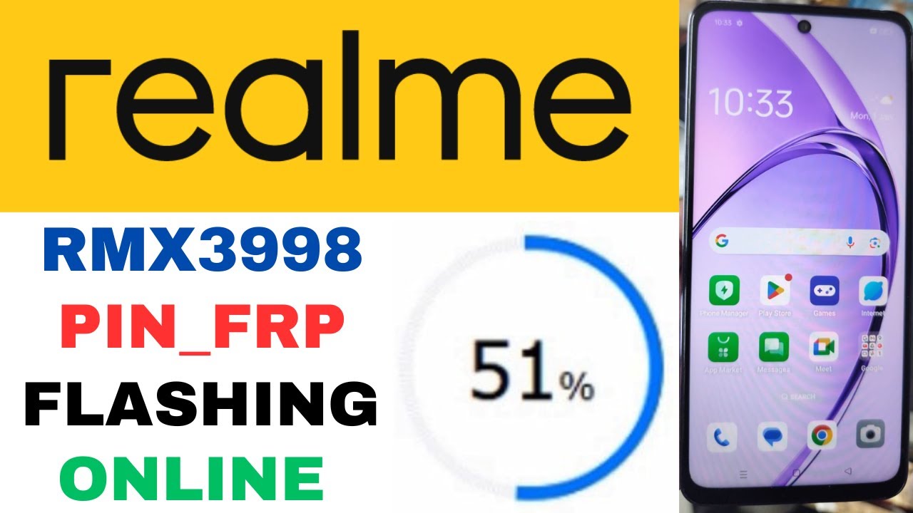 RMX3998 PIN & FRP Bypass Online | 2025 Latest Flashing Solution