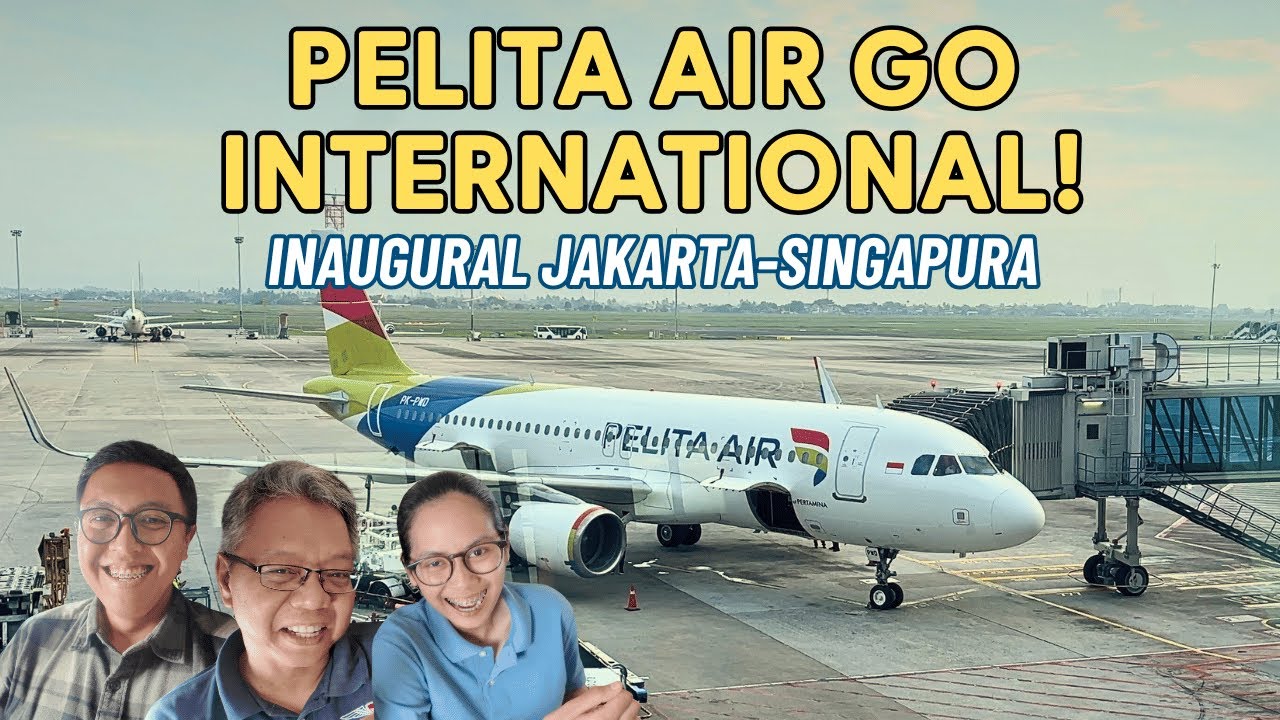 INAUGURAL PELITA AIR JAKARTA TO SINGAPURA FLIGHT! PELITA AIR  TERBANG PERDANA RUTE INTERNASIONAL!