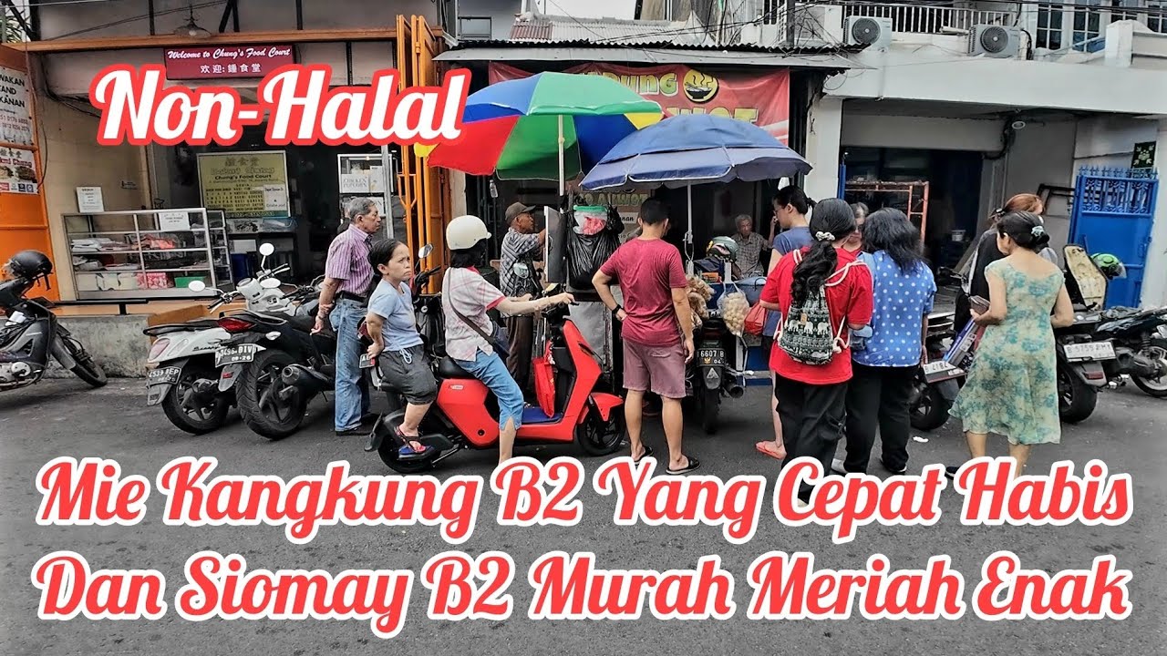 Mie KangKung Asen Dan Siomay B2 Depan Sekolah Ricci Kawasan Pecinan Glodok
