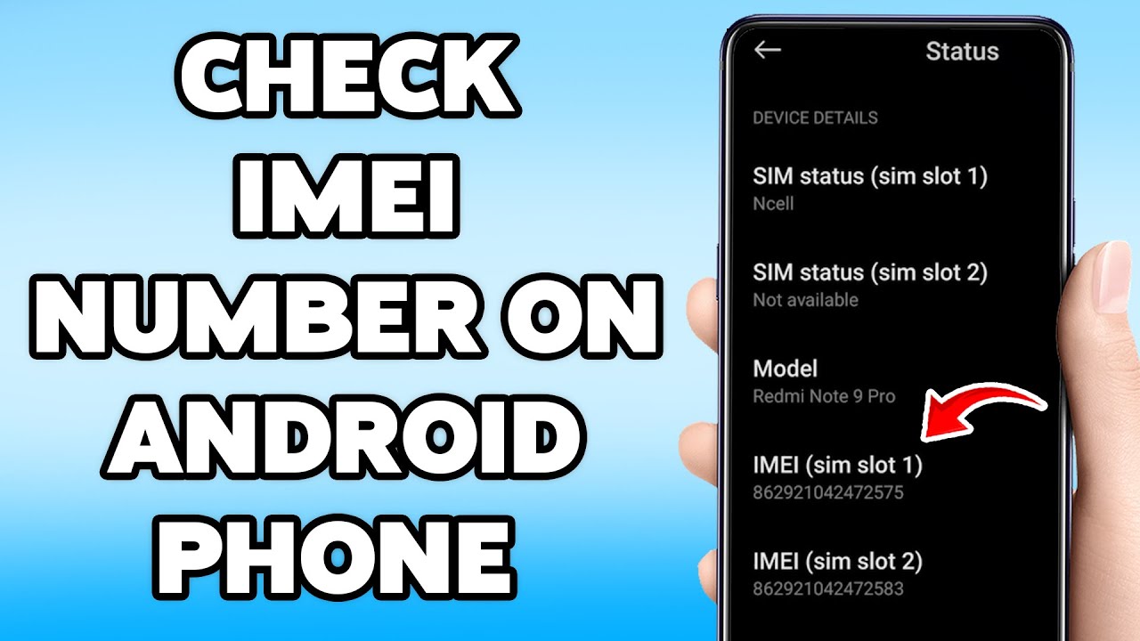 How To Check IMEI Number On Android Phone 2025 | Find Your Phone IMEI Number