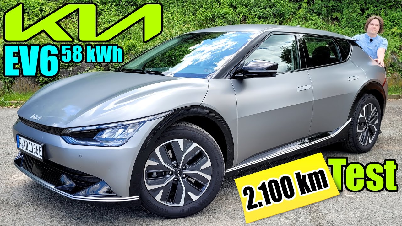 2.100 km - Test Kia EV6 58 kWh RWD (170 PS) - Roadtrip - Verbrauch Reichweite Bericht Infos Autobahn