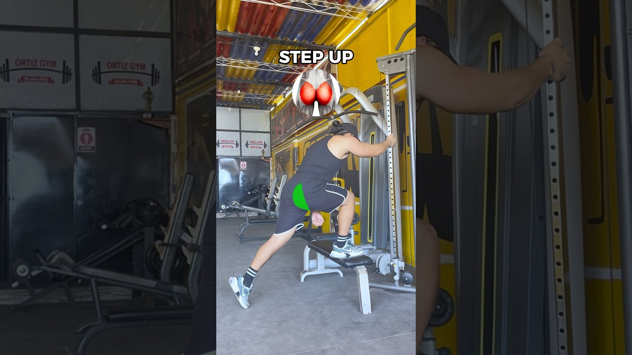 El mejor ejercicio para GLUTE0S 😱🍑 #gluteos #glutes #gluteday #stepup #gymgirl #gymrat #gym