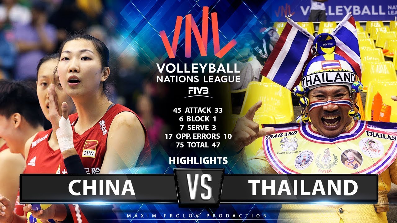 China v Thailand  | Highlights | Women's VNL 2019
