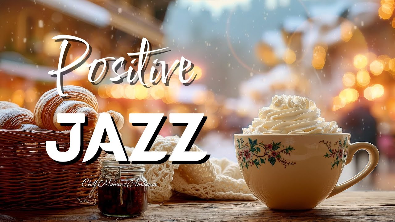 Quiet Winter Morning ☕ Coffee, Snowfall & Gentle Background Music