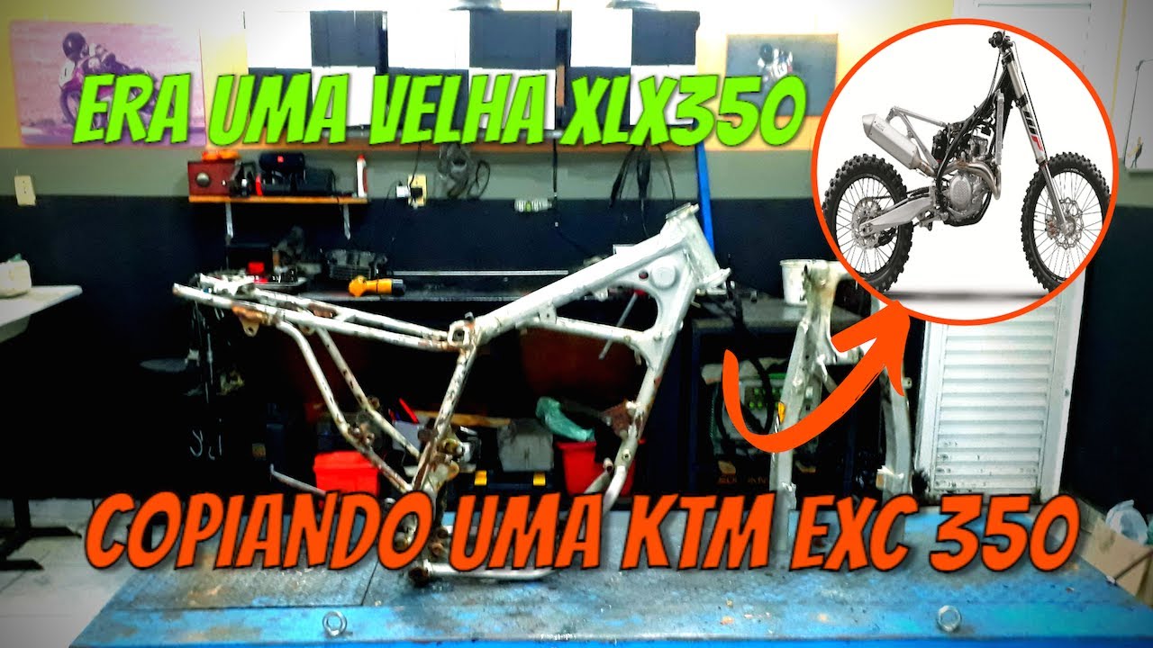 EP1 Copiando uma KTM EXC 350, modifiquei um XLão 350cc para trilha!