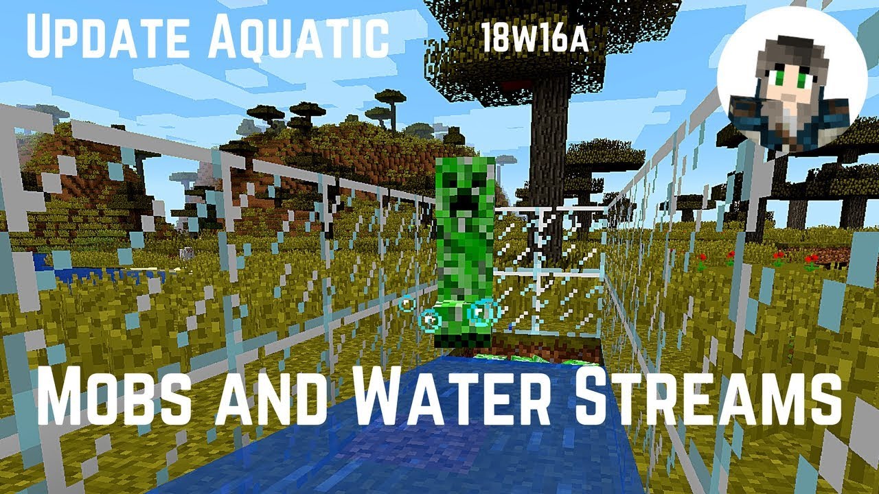 Minecraft Snapshots - 18w16a - Mobs, Water Streams and Dolphins