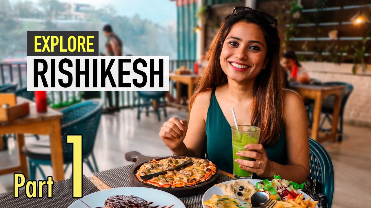 Rishikesh Trip - Ram Jhula to Lakshman Jhula - Ganga Riverside Cafe - Rishikesh Tourism Part 1