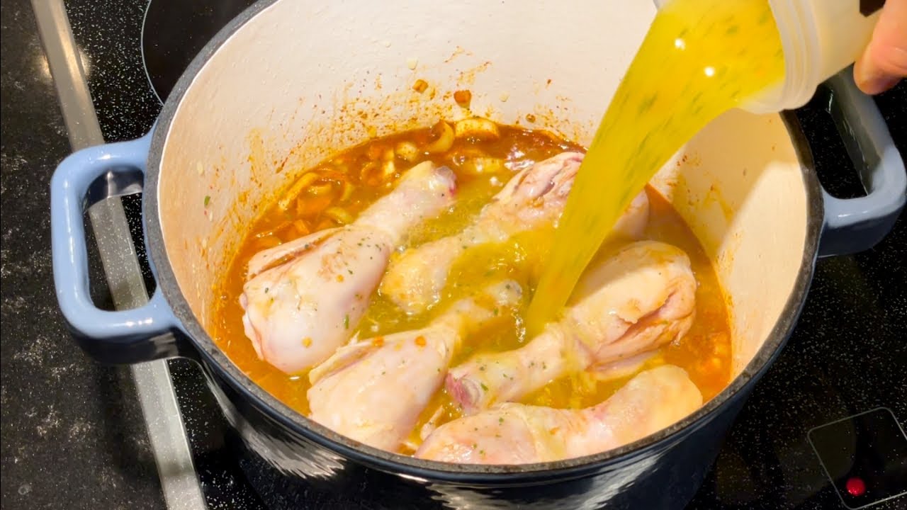 H&auml;hnchenschenkel Im Topf Schmoren - Einfaches Rezept