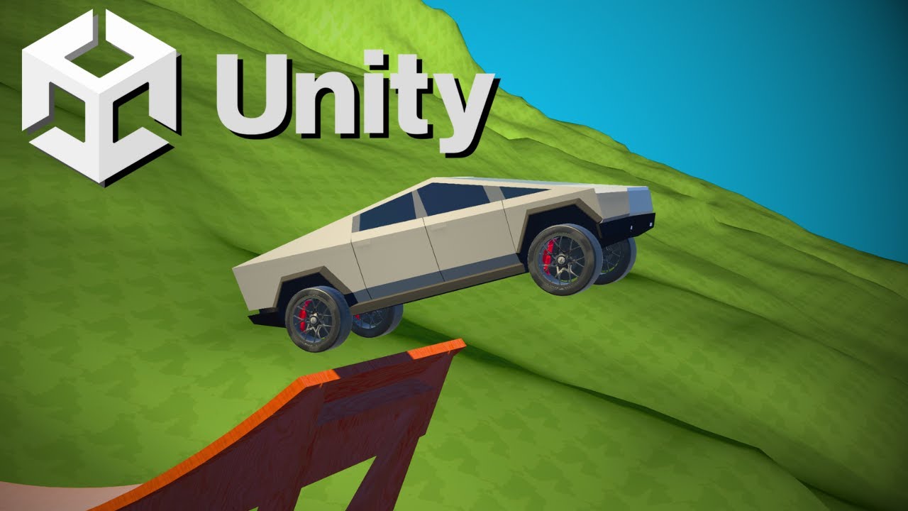 Учебное пособие по управлению автомобилем в Unity (бездорожье, следы заноса, подвеска) – полный с...
