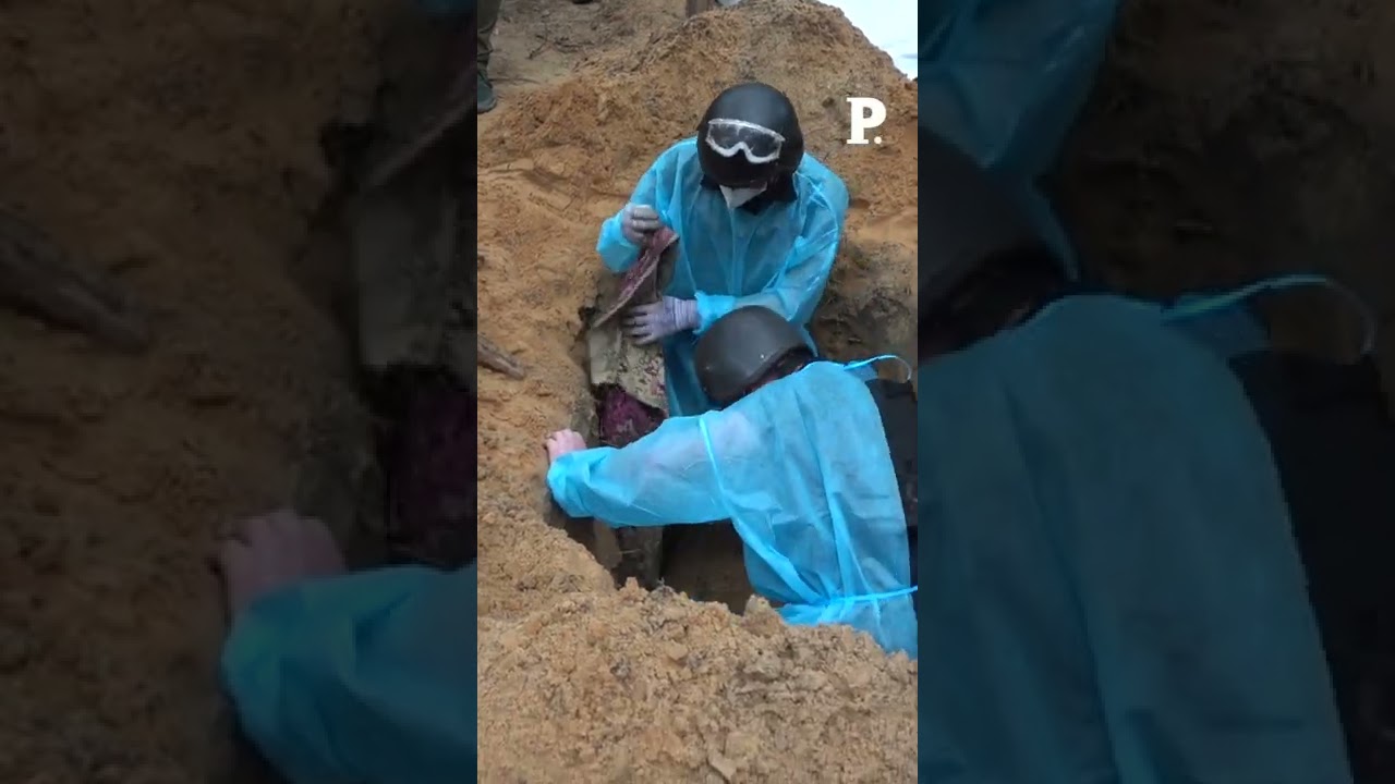 À Izioum, des corps déterrés de la fosse commune