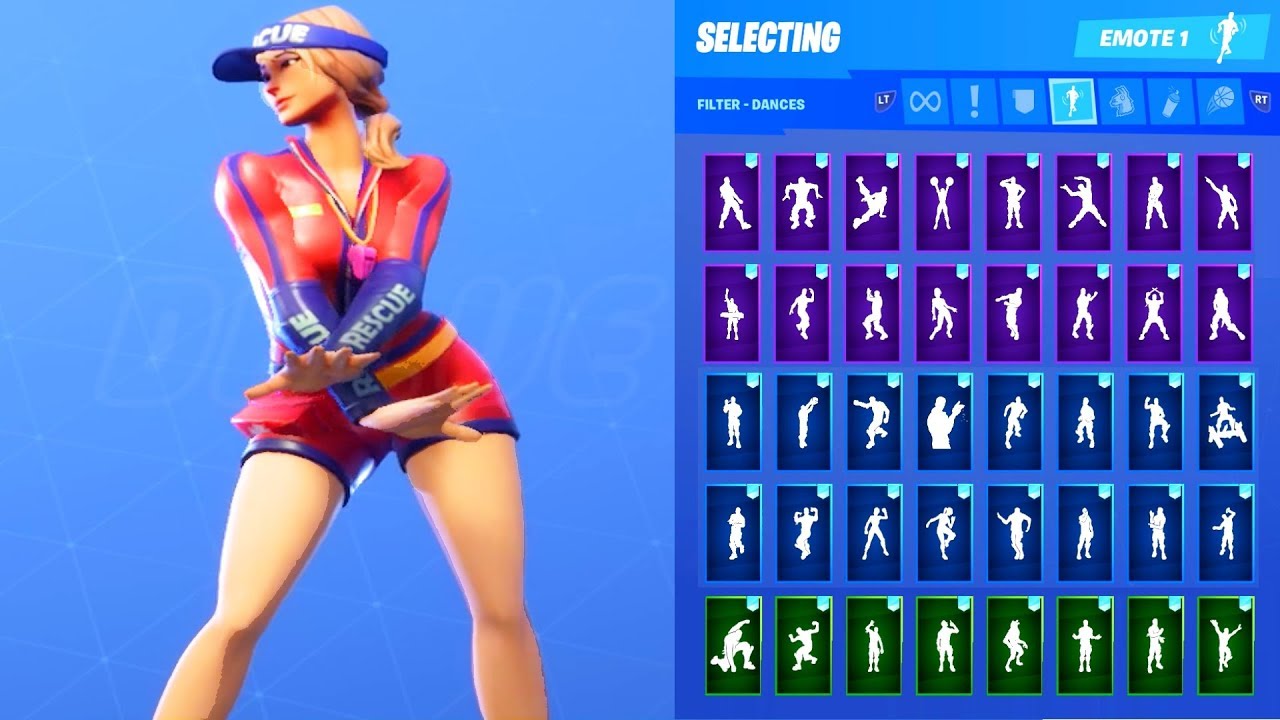 🔥 SUN STRIDER SKIN SHOWCASE WITH ALL FORTNITE DANCES & EMOTES