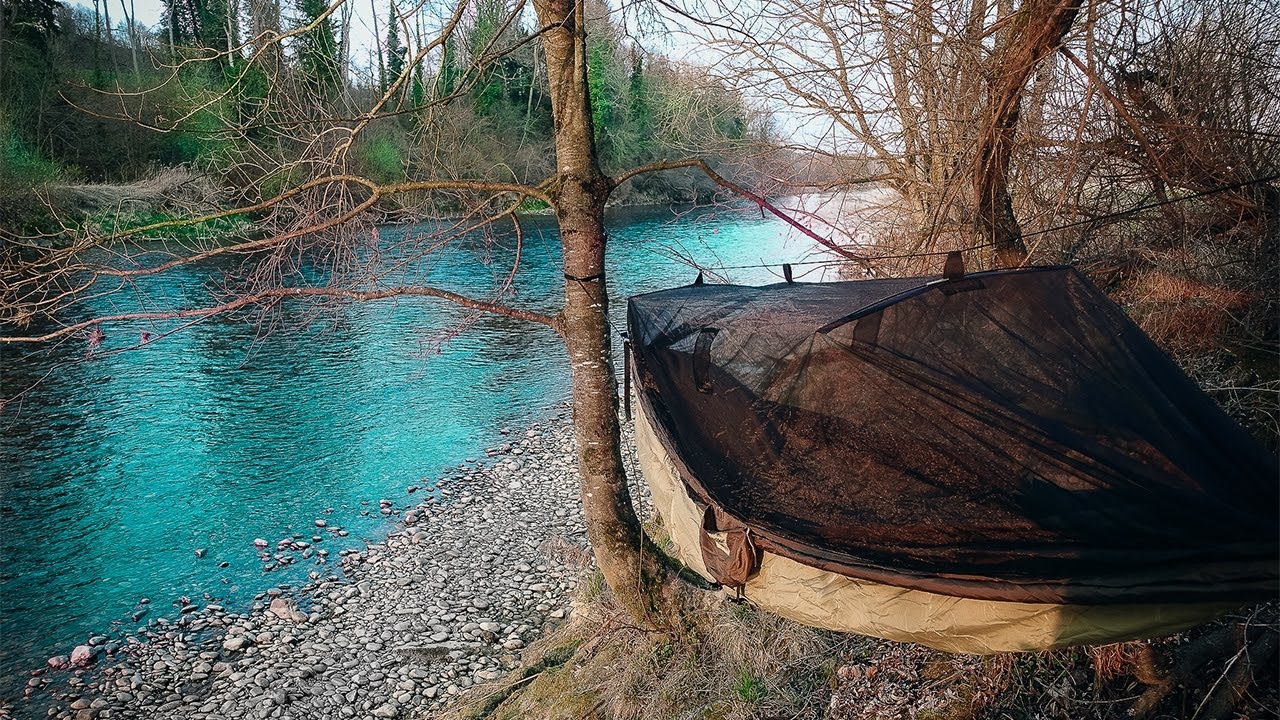 24H Overnighter in Hängematte nach 20Km Marsch/Wandern-Bushcraft-Outdoor-Survival-Natur