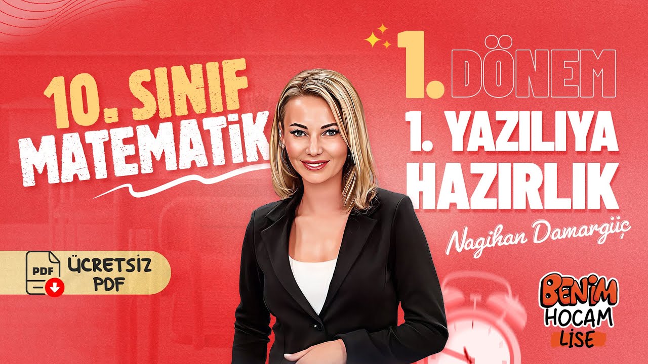 10.Sınıf - Matematik - 1.Dönem - 1.Yazılıya Hazırlık - Nagihan DAMARGÜÇ - 2026 (Ücretsiz PDF)