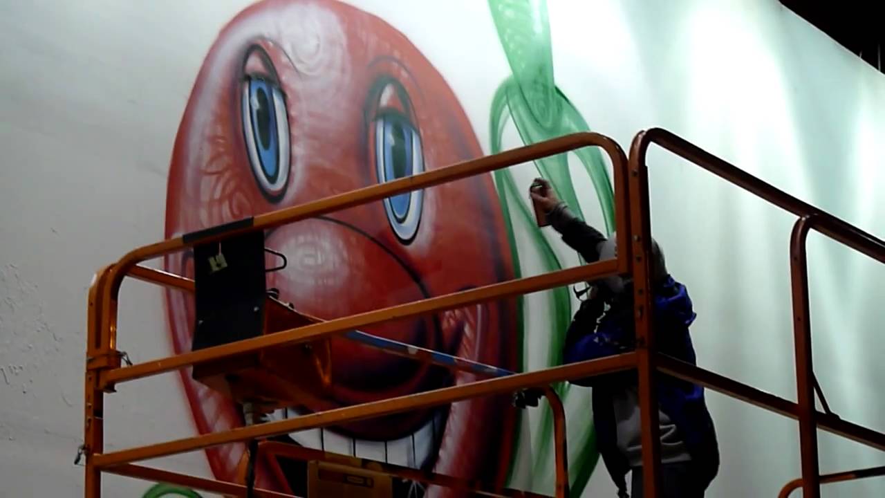 Kenny Scharf Mural pt1