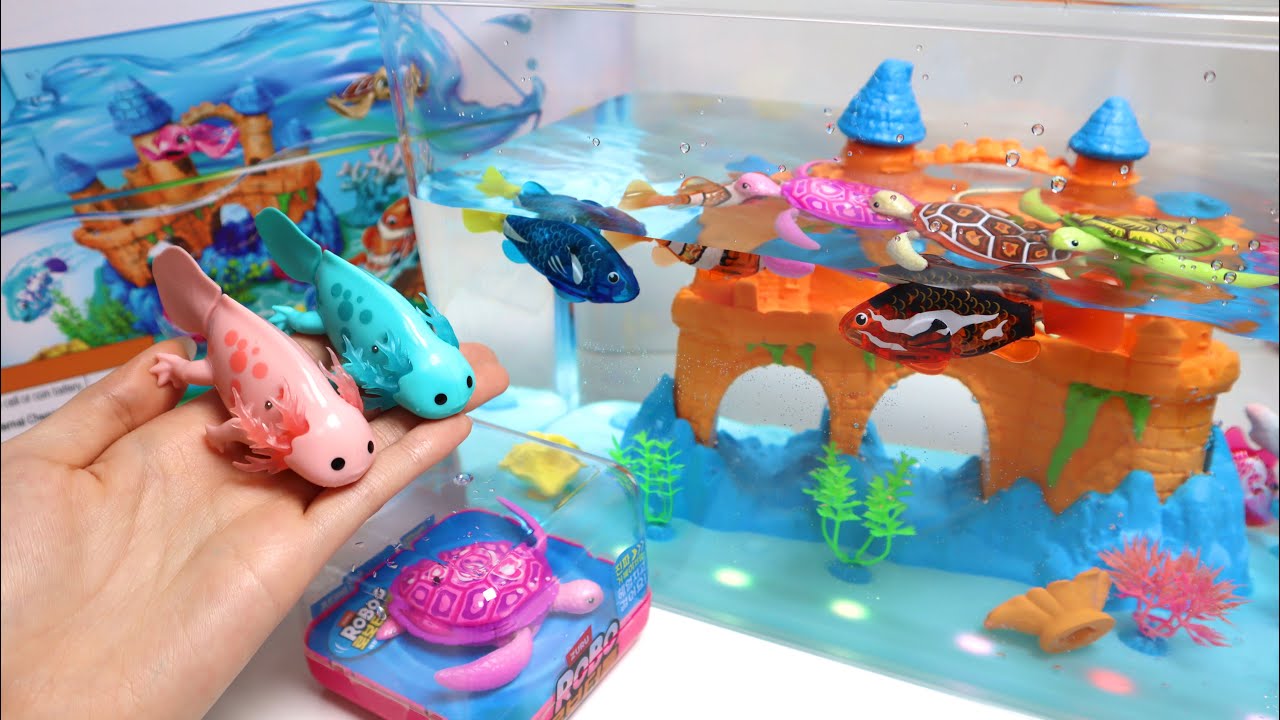 Toy asmr 🐠 Zuru Robo Alive Aquarium Playset ASMR Satisfying with Unboxing | Review toys
