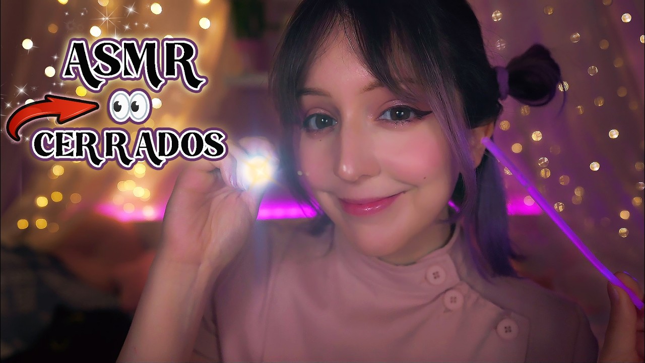 ⭐ASMR Sigue mis INSTRUCCIONES con los OJOS Cerrados 🌙(focus test y sonidos suaves)