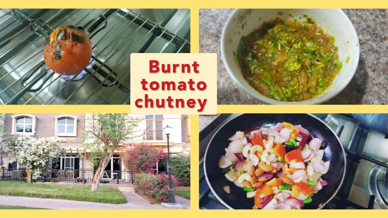 dubai ka suhana mausam aur yeh tamatar ki chutney 😋 #tomatarkichutney #chutney
