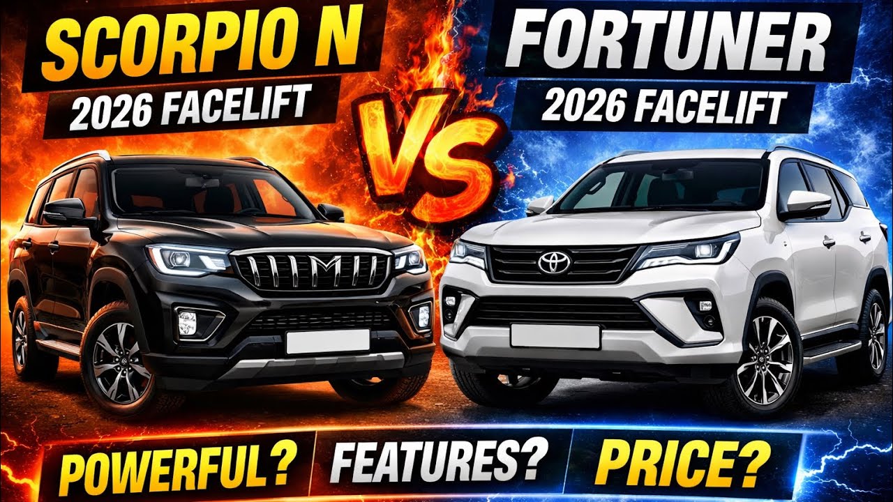 Scorpio N Facelift 2026 vs Fortuner Facelift 2026 🔥 Price, Features & Power Comparison#scorpion2026 