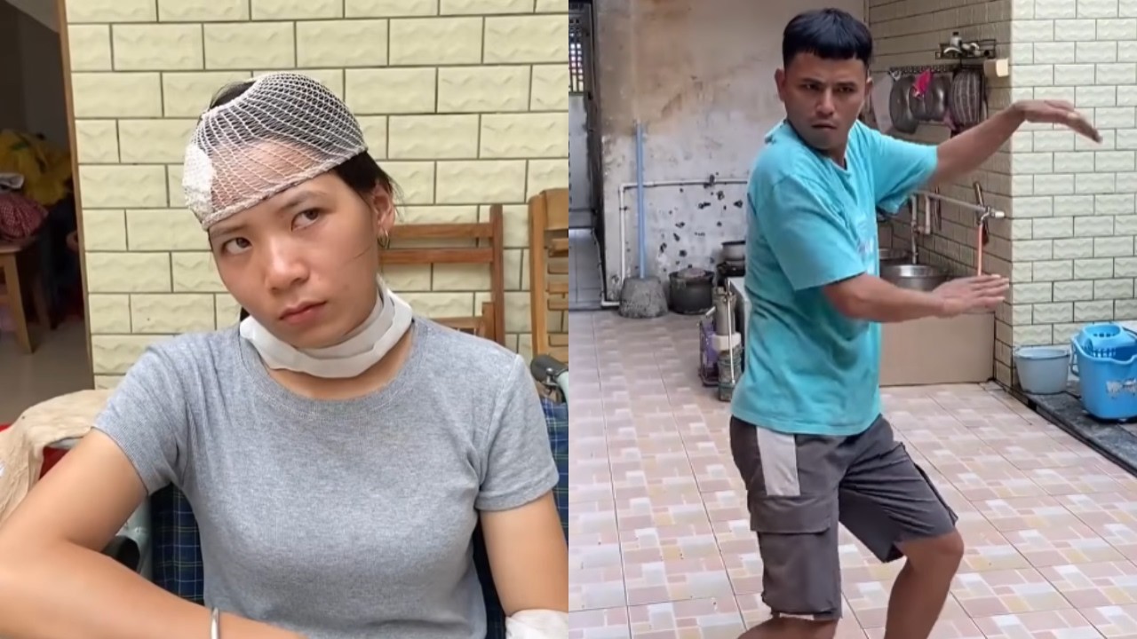 沙雕李飞趁老婆受伤，竟然贴脸嘲讽，老婆一天不管我浑身难受！#funny #沙雕村 #搞笑 #高能段子手 #comedy
