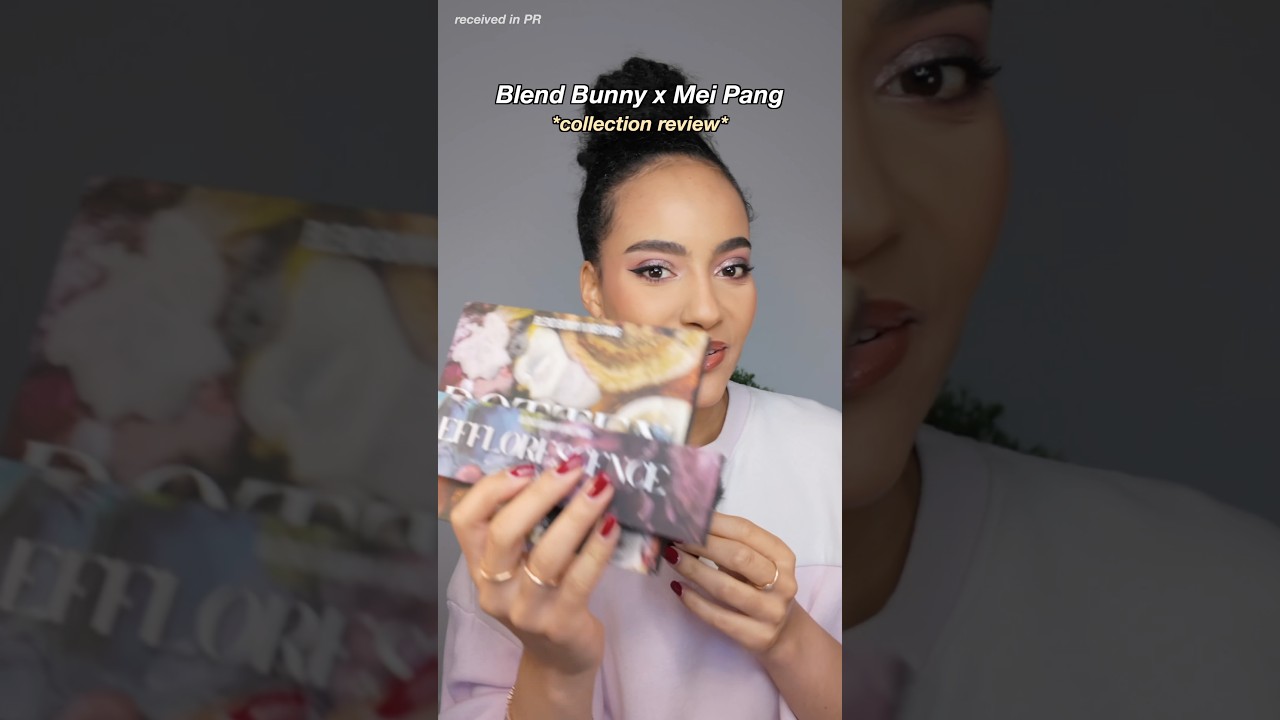 Blend bunny x Mei Pang collection review ✨🩵 #makeupreview
