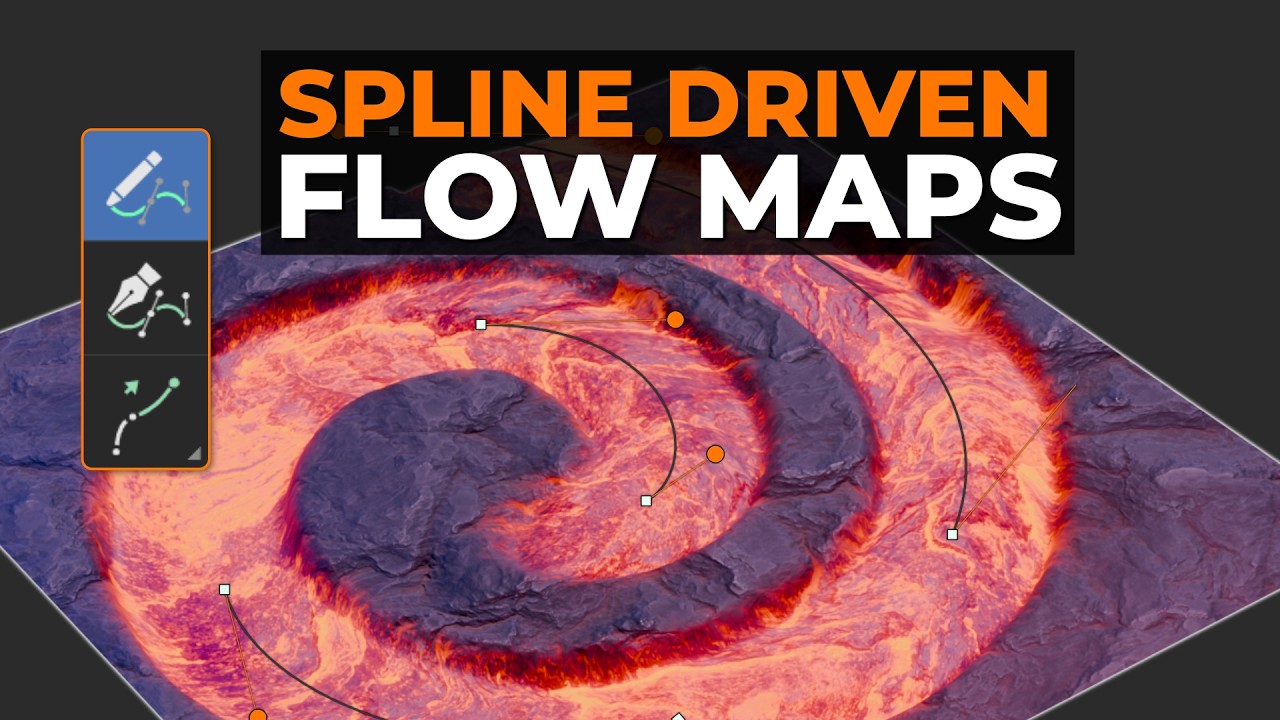 Spline Driven Flow Maps - Geometry Nodes - Theory and Tech Breakdown.