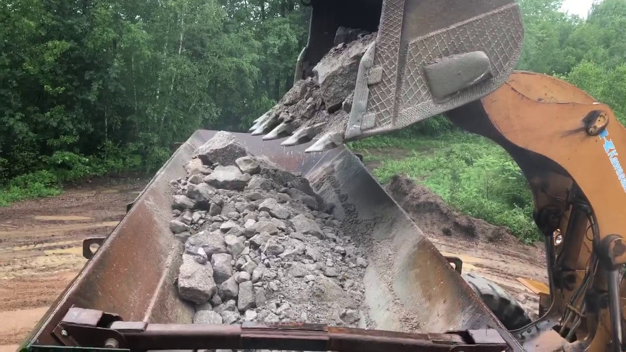 crushing some granite