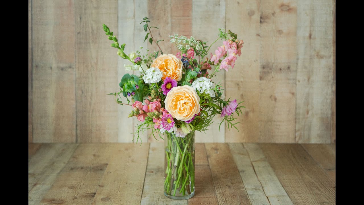 DIY Cut Garden Flower Bouquet