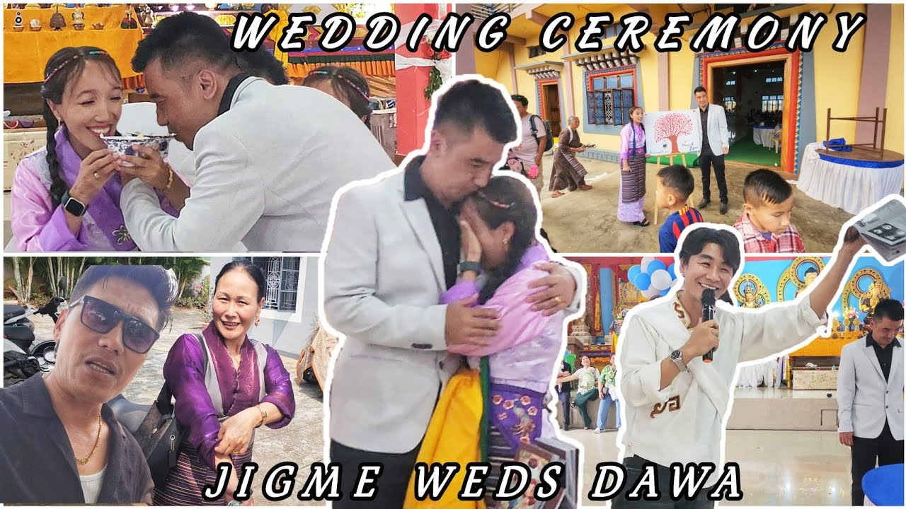 Wedding Ceremony 💑 Jigme Weds Dawa ||Kollegal Dhondenling Tibetan YouTuber || Tibetan Vlogger 