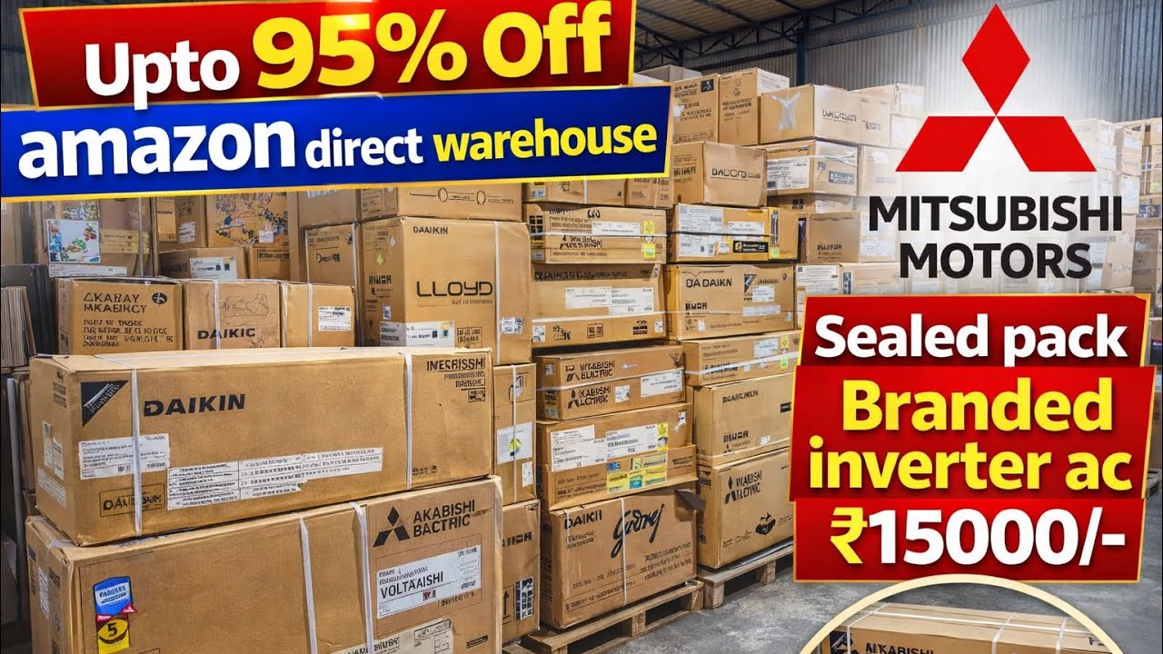 95% off Amazon Biggest Warehouse Electronics Home Appliances | Ac Tv Fridge Wm