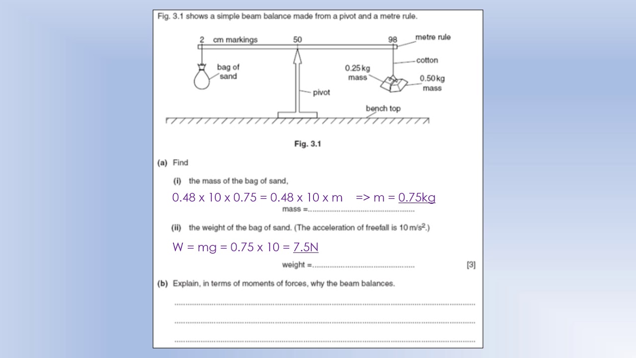 Физика GCSE: Решения моментов