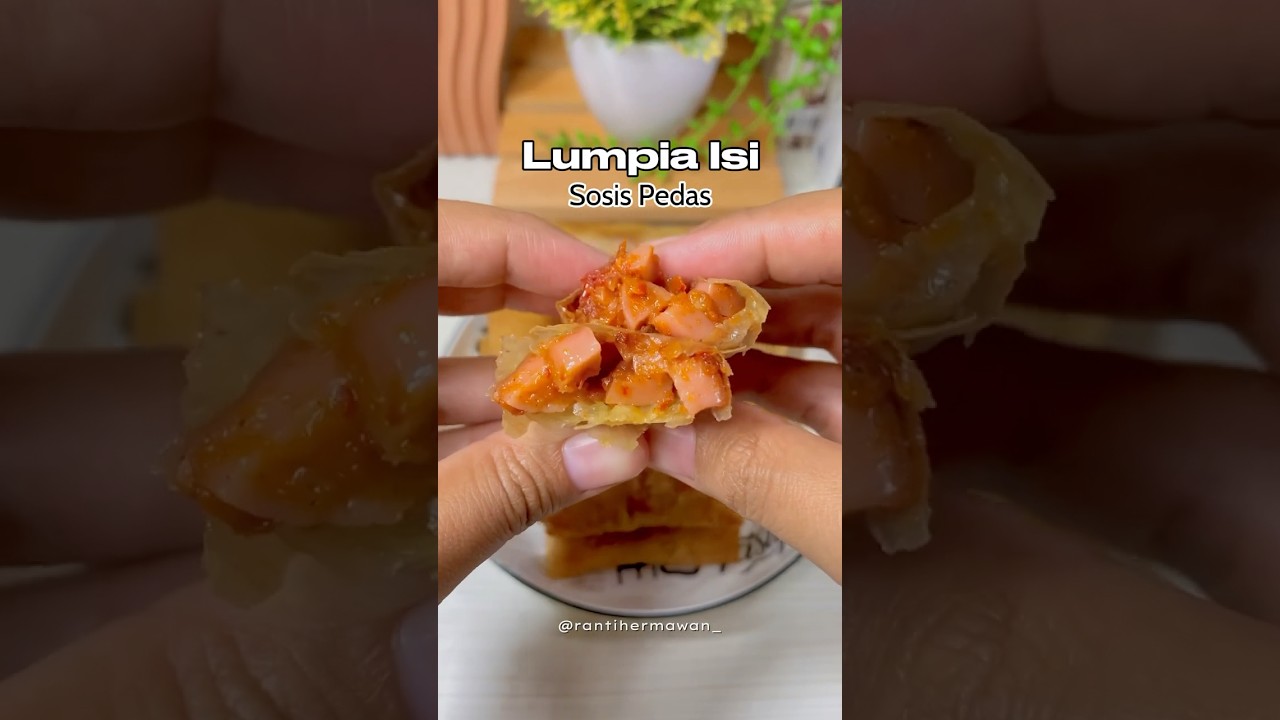 Cocok dijadikan ide jualan kekinian..lumpia isi sosis pedas..#masakansimple #reseprumahan #idejualan