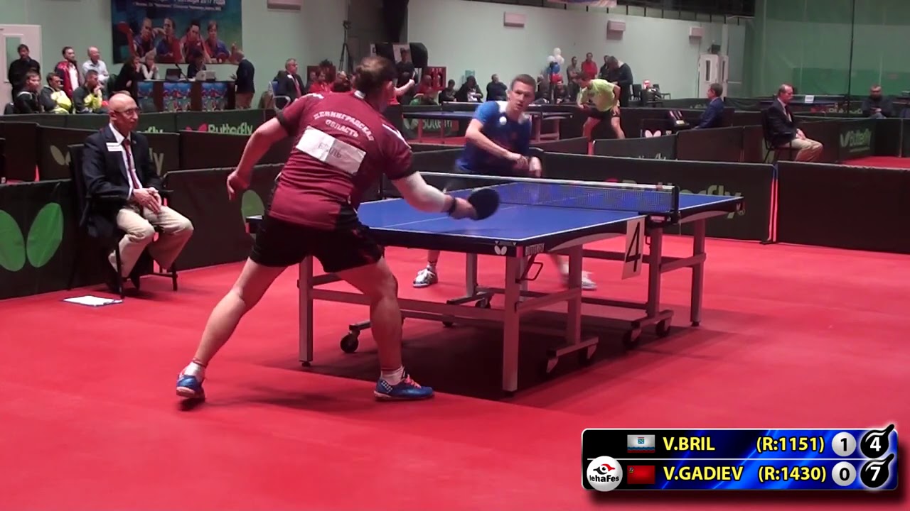 БРИЛЬ - ГАДИЕВ #RUSSIAN #Championships #tabletennis #настольныйтеннис