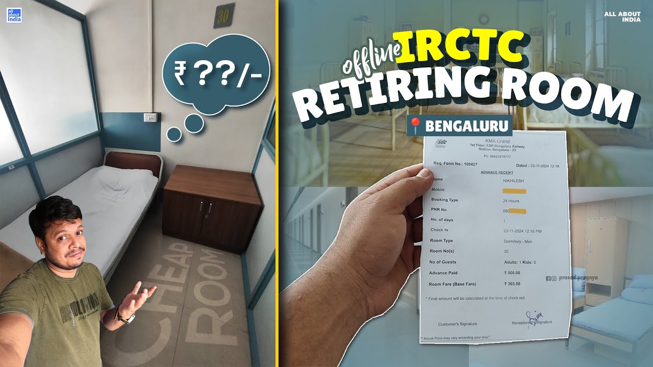 IRCTC Dormitory in Bengaluru || How To Book Railway Retiring Rooms || All About India