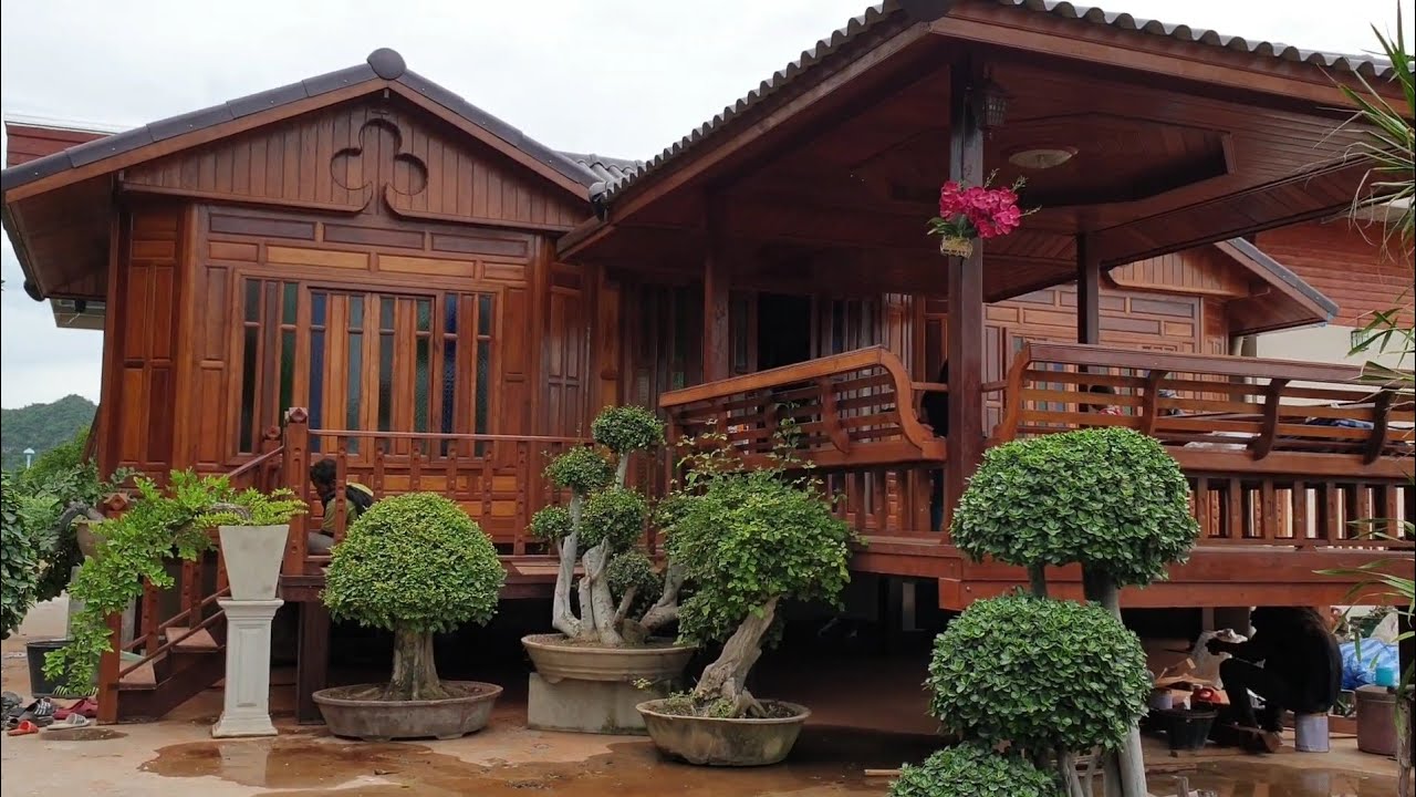 สวยมากบ้านน็อคดาวน์ไทยประยุกต์หลังนี้ :  ผู้ใหญ่อ๊อดบ้านน็อคดาวน์