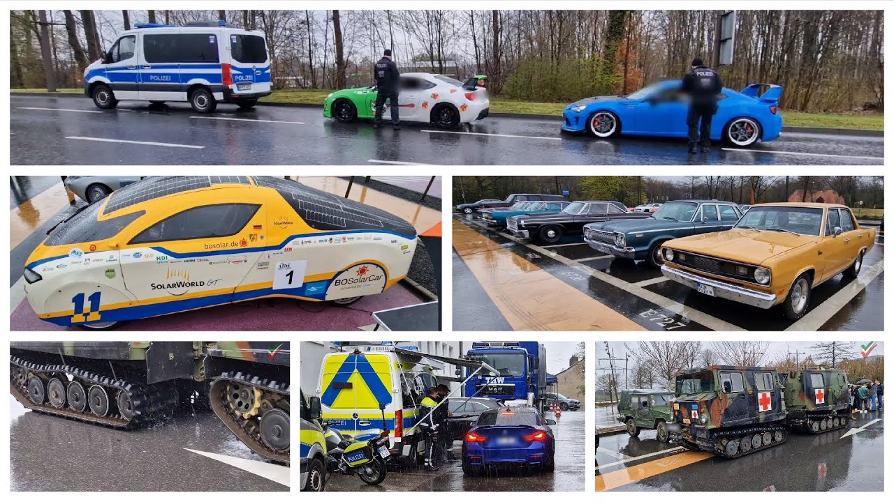 Carfreitag 2023 in Bochum | BOSolarCar | Ruhrpark und Dückerweg | Kontrollen Car Friday