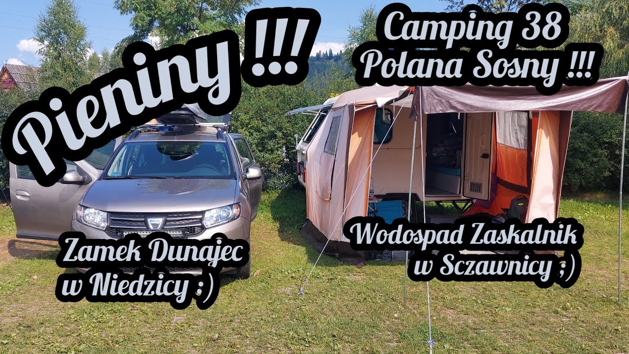 #65 Camping Polana Sosny i Zamek Dunajec w Niedzicy z przyczepą kempingową Niewiadów n126