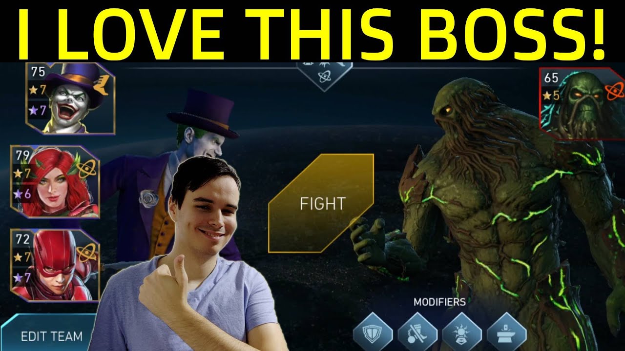 Boss Swamp Thing Is My Favorite Boss Of All Time Injustice 2 Mobile