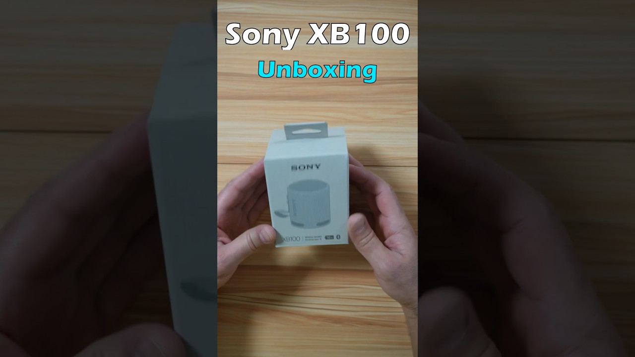Sony SRS-XB100 Unboxing