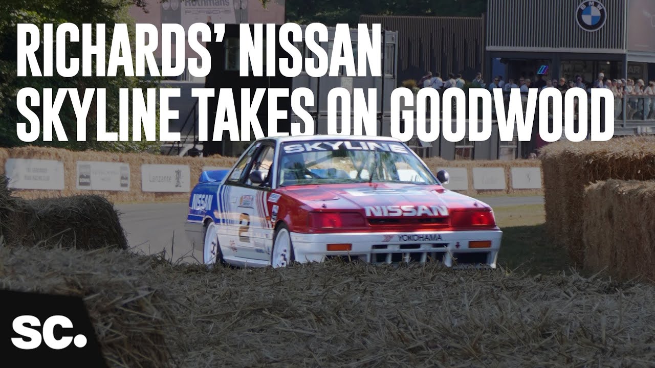 Steven Richards drives his father's championship winning Skyline at Goodwood