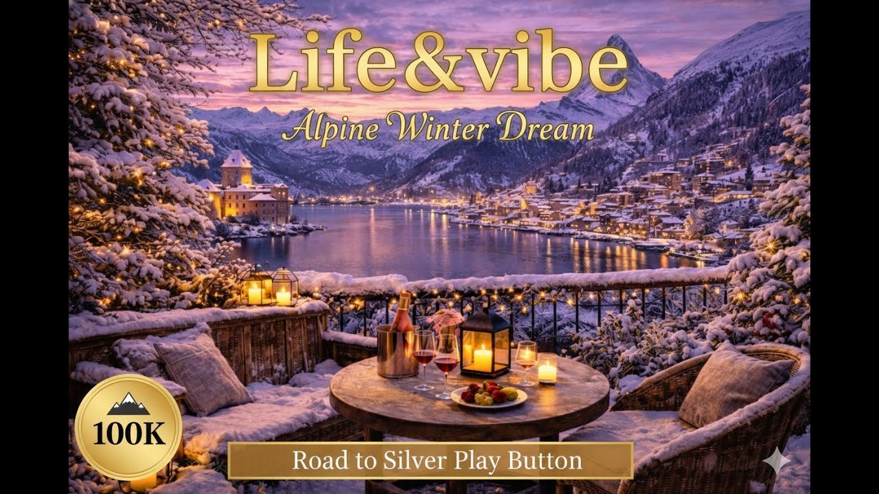 Luxury Alpine Winter Dream ❄️✨ | Cozy Lo-fi Music for Deep Relaxation & Focus