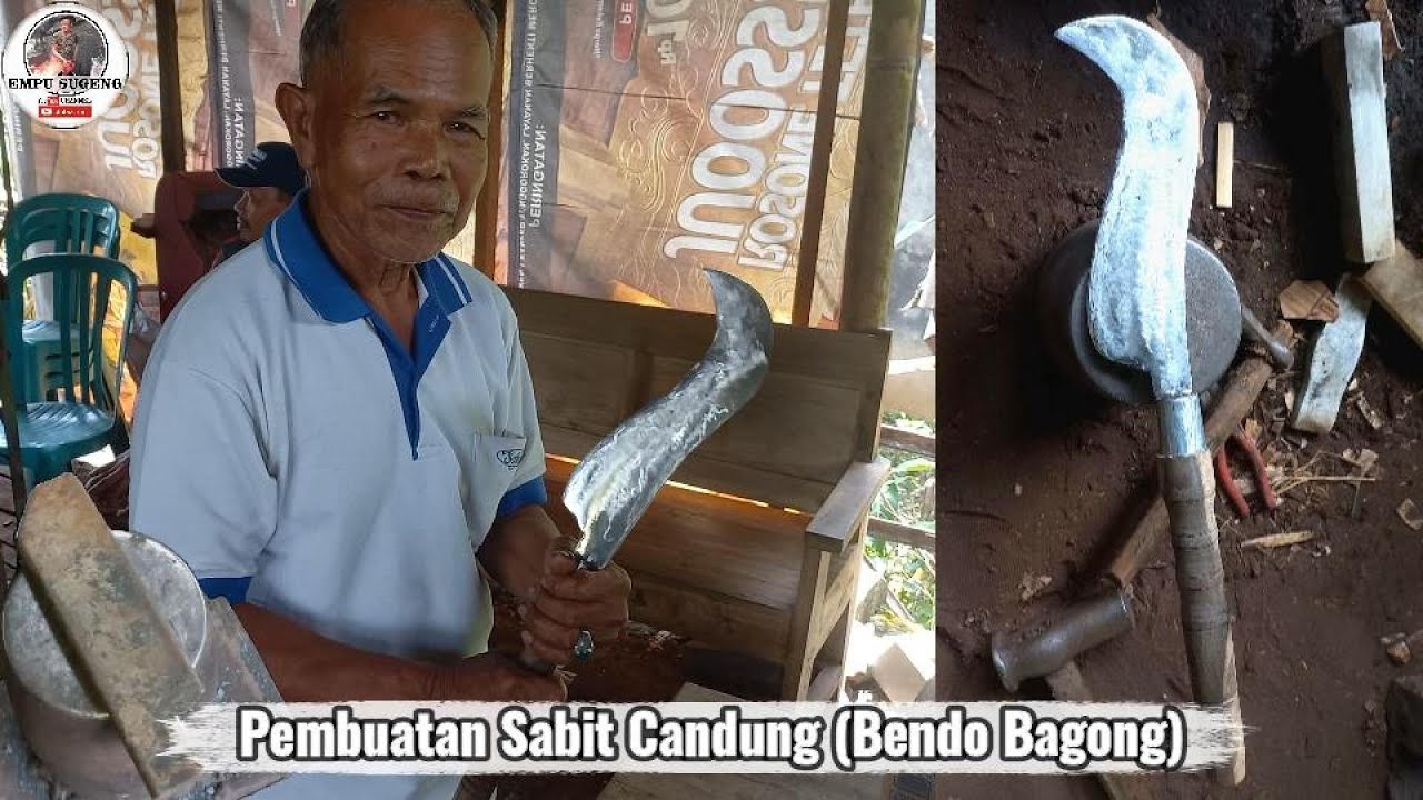 Pembuatan Sabit Candung Alias Bendo Bagong | Terbuat Dari Bahan Baja Per!!