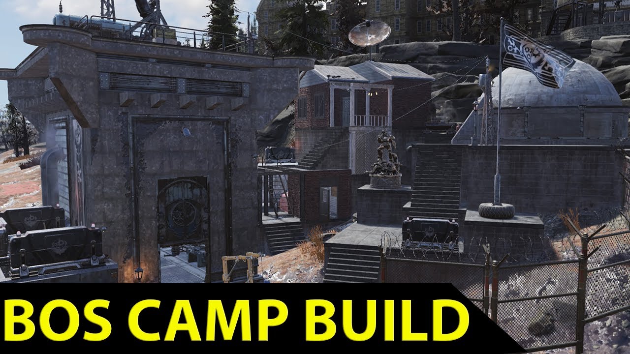 Fallout 76 BOS camp build | Fallout 76 steel reign | Fallout 76 Base building