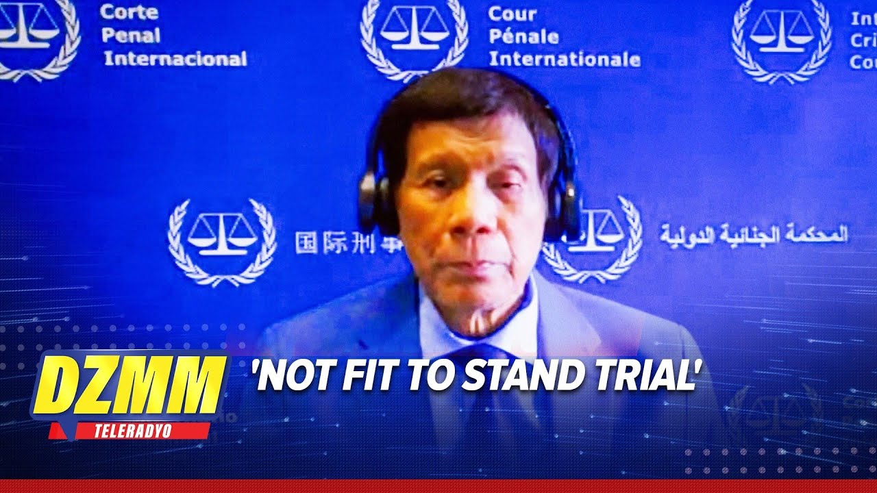 Not fit to stand trial: Bakit na-delay ang hearing ni Duterte sa ICC? | DZMM Teleradyo