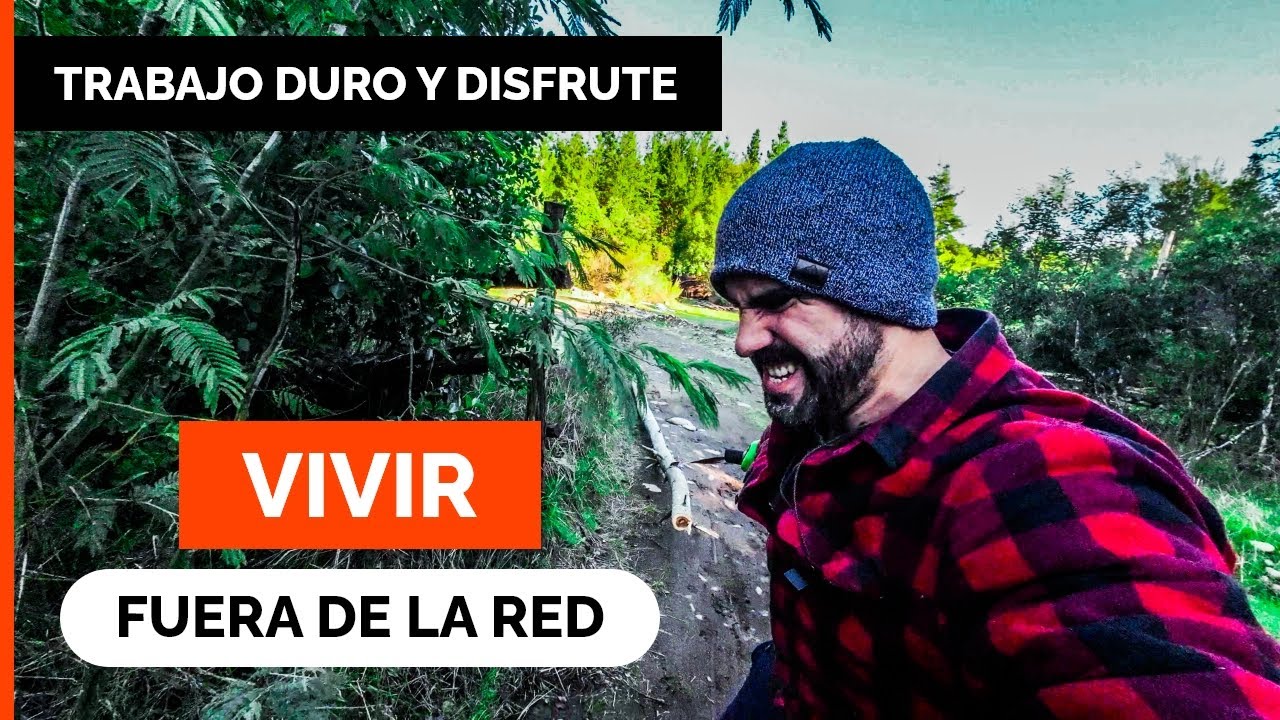 VIVIR FUERA DE LA RED! Trabajo duro en el campo y momentos de disfrute 🏡 🛶  (Tiny House Off-grid)