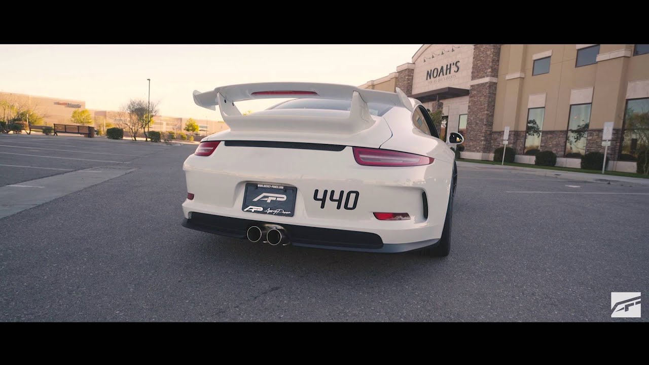 Porsche 991 GT3 Exotic Exhaust Sounds with Agency Power Muffler Delete