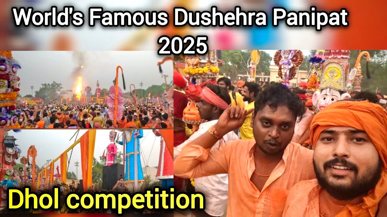 Panipat hanuman Sawroop || Panipat famous dushehra 2025 || Panipat Sawroop || Panipat famous Dhol